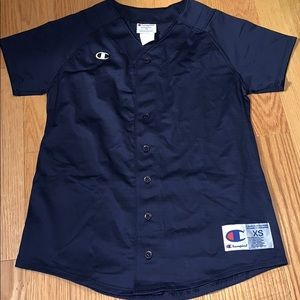NWOT Champion Double Dry Blue Baseball Jerseys